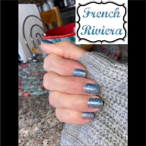 *Retired* Color Street: French Riviera | Blue Silver Gradient Glitter Sparkle - Picture 11 of 14